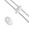 12 Pack: John Bead White Superduo Czech Glass Oval Beads, 18mm